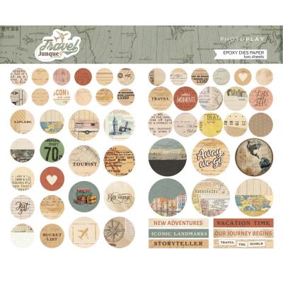 PhotoPlay Travel Junque - Pre-Colored Epoxy Dies Paper Pack
